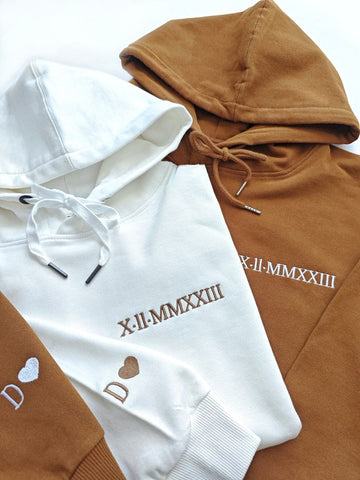 Personalised Roman Numeral Hoodie