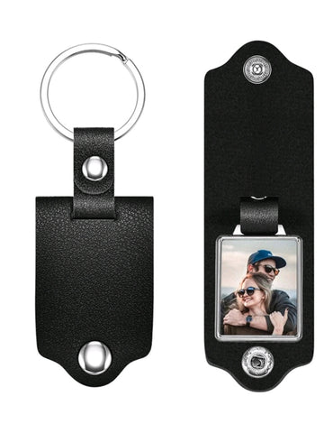 Personalised photo leather Keyholder - Idee Kreatives