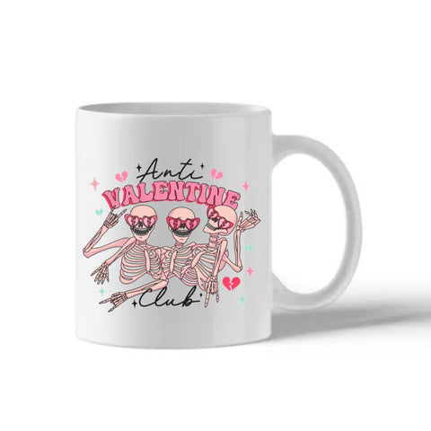 Anti valentine's Club mug - Idee Kreatives