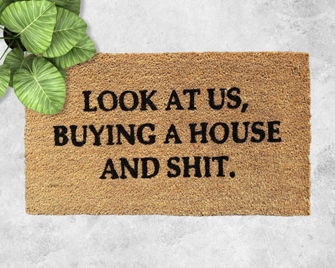 Look At Us Door Mat - Idee Kreatives