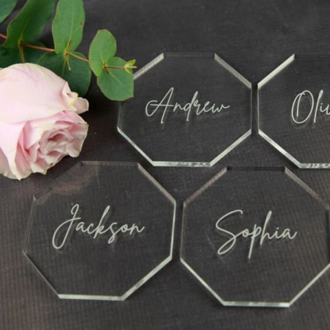 4 personalised coasters - Idee Kreatives