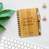 Personalised bamboo notebook - Idee Kreatives