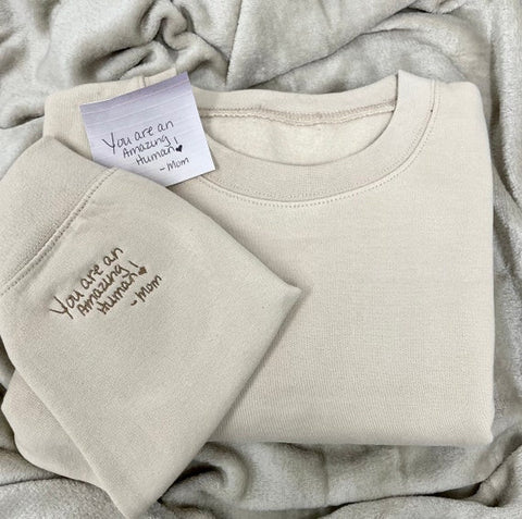 Handwriting hoodie - Idee Kreatives