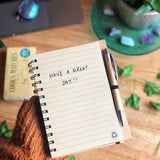 Personalised bamboo notebook - Idee Kreatives