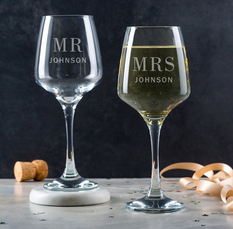 personalised wine glass - priced each - Idee Kreatives