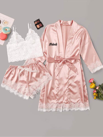 Satin pajama set - Idee Kreatives