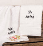 Set Of 3 Personalised Towels - White